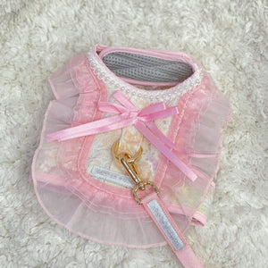 Pastel Pink Lace Tweed Harness