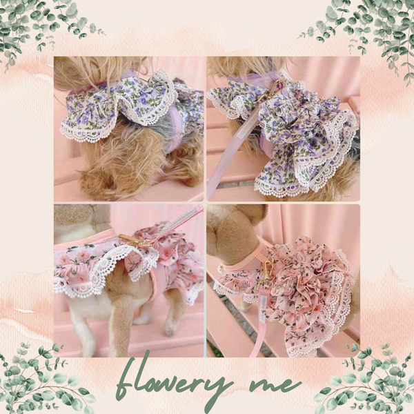 Flowery Me Harness (5 Colours)