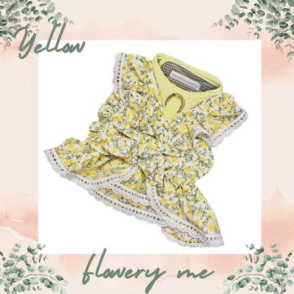 Flowery Me Harness (5 Colours)